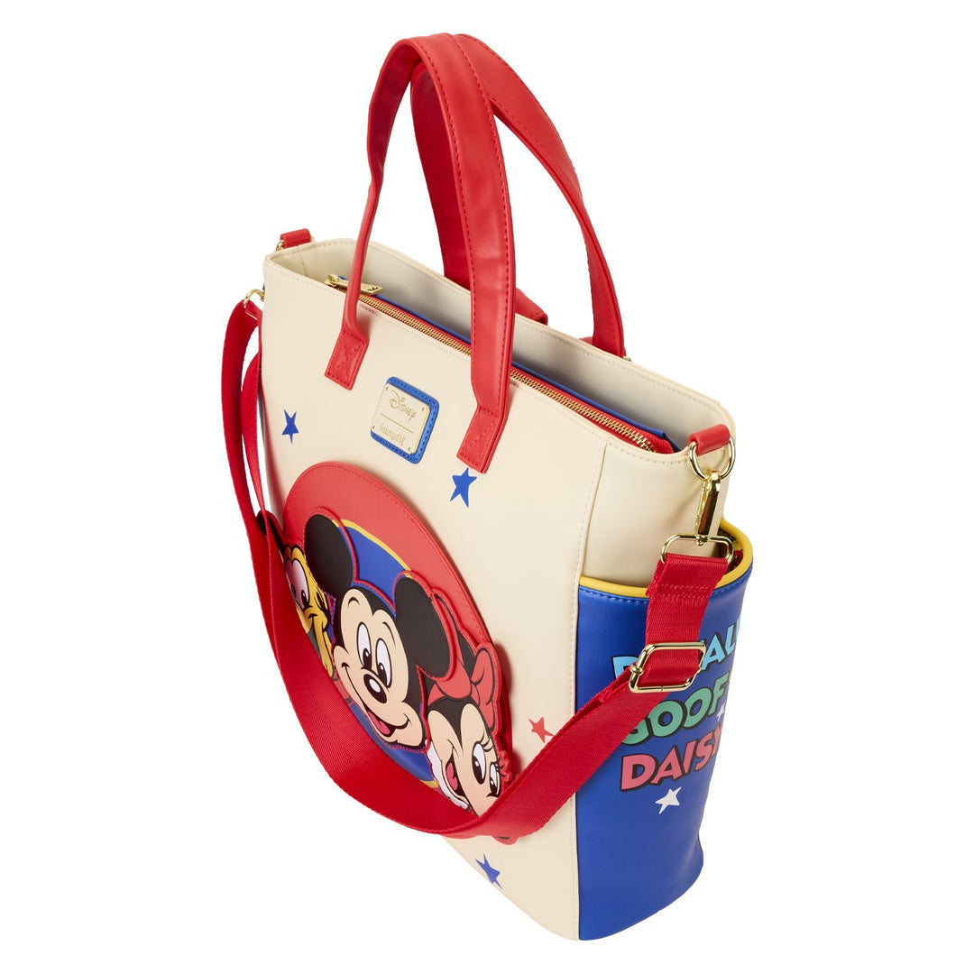 Loungefly Disney Mickey &amp; Friends Classic Convertible Backpack &amp; Tote Bag