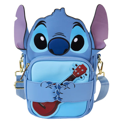 WDTB3019 - Loungefly Disney Lilo & Stitch Camping Crossbuddy Bag - Front