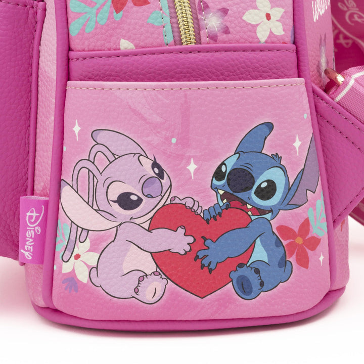 WondaPop Disney Angel 11" Vegan Leather Mini Backpack - Side 2