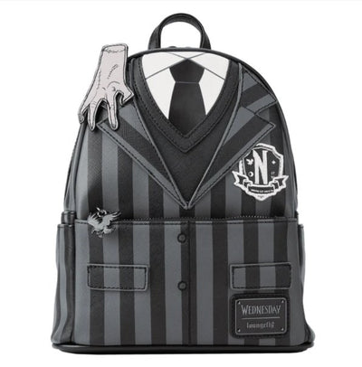 Loungefly Wednesday Addams Nevermore Cosplay Mini Backpack