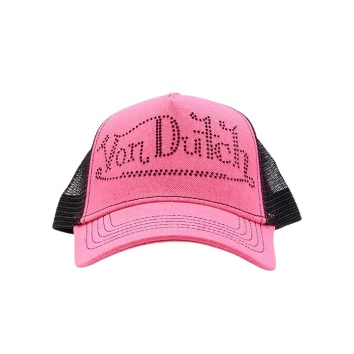 Von Dutch Pink Rhinestone Trucker Hat