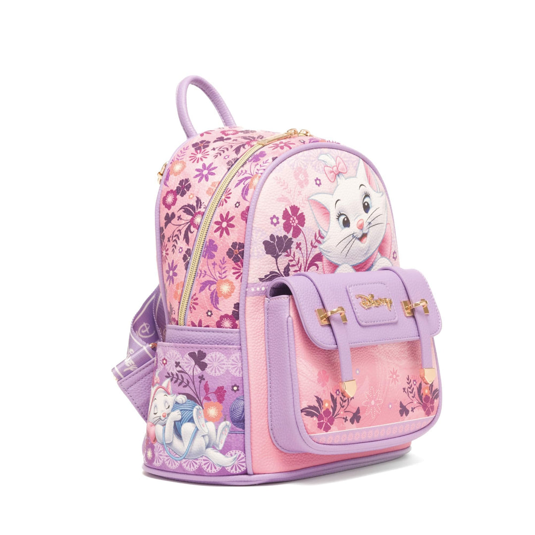 WondaPop Disney Aristocats Marie 11" Vegan Leather Fashion Mini Backpack - Side 1