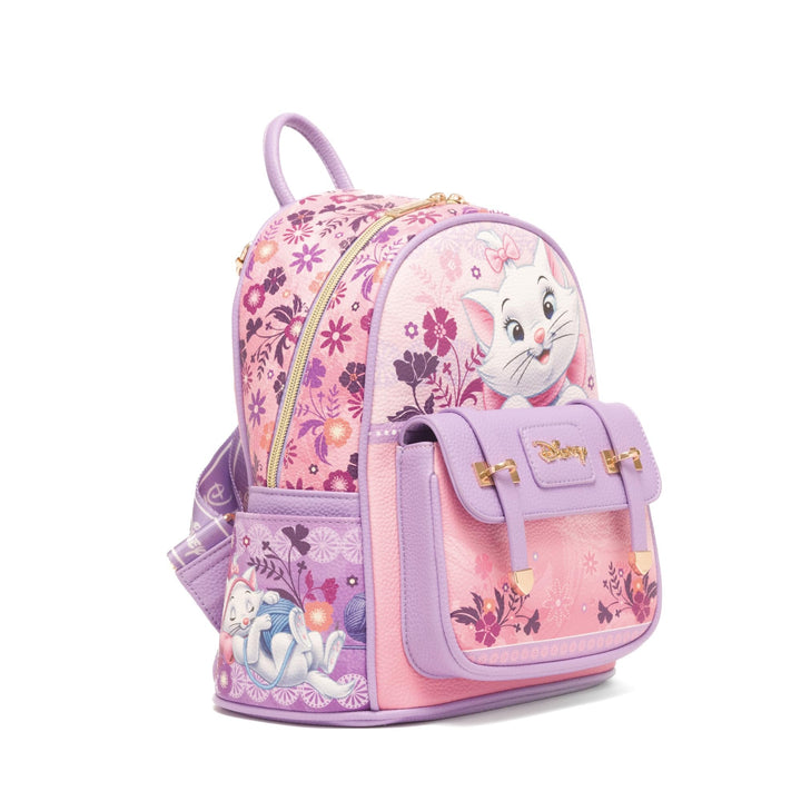 WondaPop Disney Aristocats Marie 11" Vegan Leather Fashion Mini Backpack - Side 1