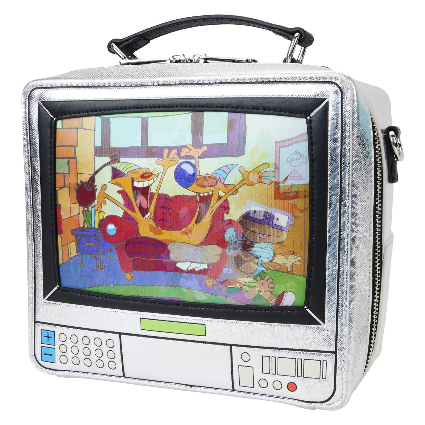 Loungefly Nickelodeon Retro TV Triple Lenticular Crossbody - Front 2