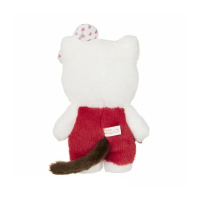 Monchhichi x Hello Kitty Monchhichi Dressed as Hello Kitty 7.87" Gingham Plush Toy