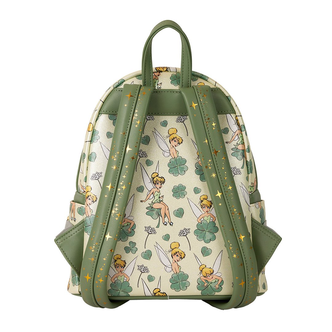 disney mini backpack peter pan Loungefly-Tinker Bell Four Leaf Clover Mini Backpack