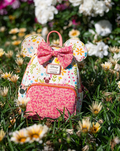 Loungefly Disney Minnie Mouse Springtime Sequins Mini Backpack - 707 Street Exclusive