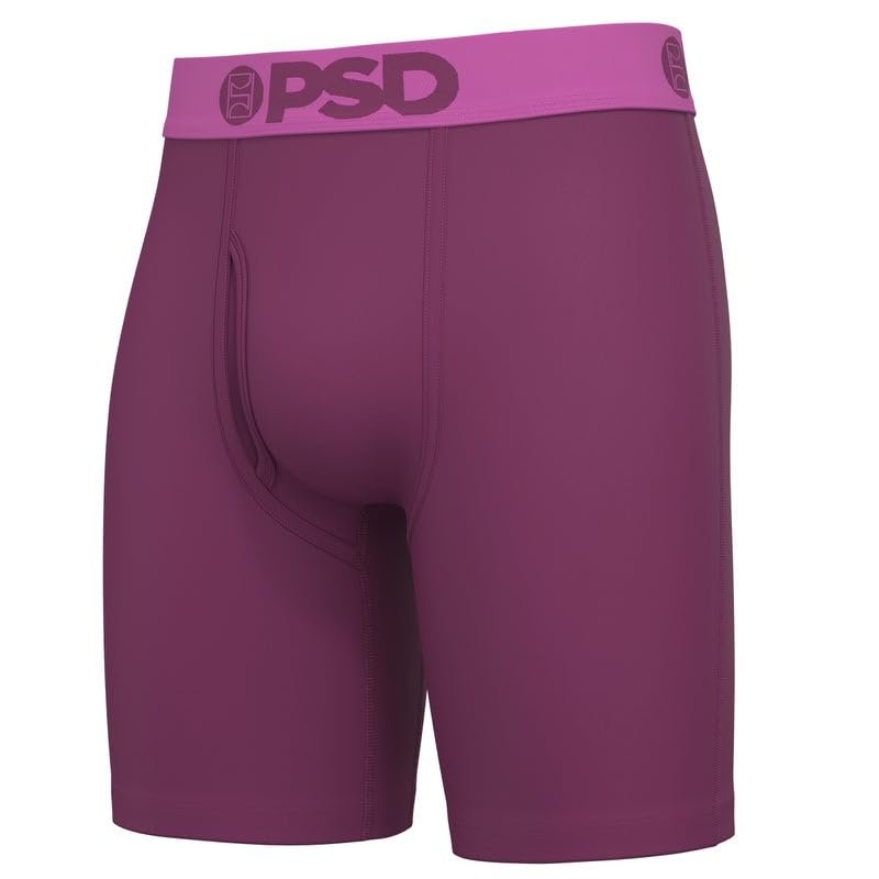 PSD Underwear Men's Modal Mood Boxer Briefs 3-Pack - Purple