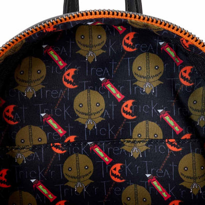 Loungefly Legendary Pictures Trick 'R Treat Flaming Head Sam Mini Backpack