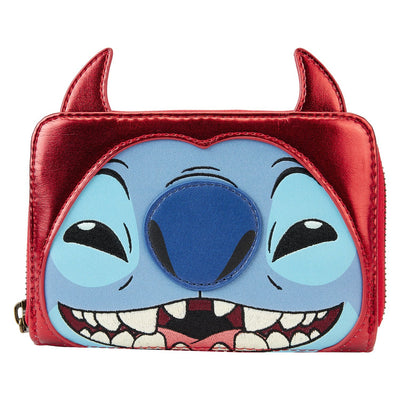 Loungefly Disney Stitch Devil Cosplay Zip-Around Wallet