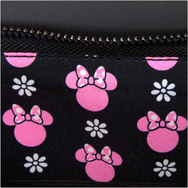 Loungefly Disney Minnie Mouse Floral Rock the Dots Clutch Crossbody