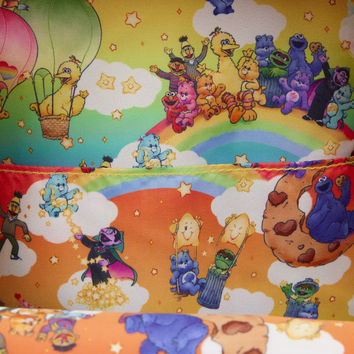 Loungefly Care Bears x Sesame Street Mini Backpack