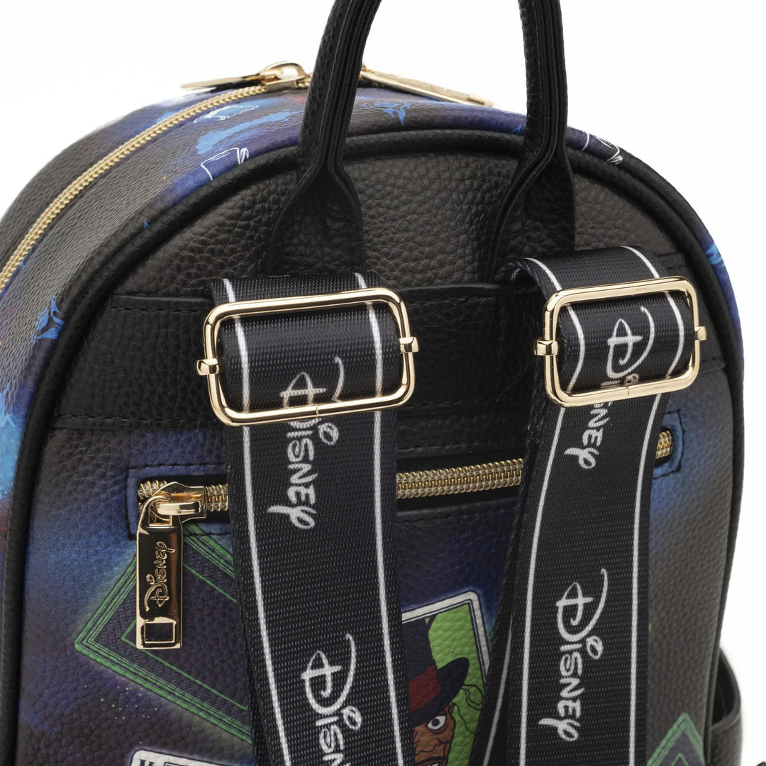 WondaPop Disney Dr. Facilier 11" Vegan Leather Mini Backpack - Straps
