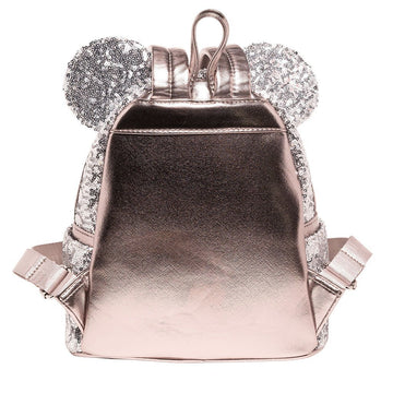 Loungefly Disney Minnie Mouse Silver Sequin Mini Backpack - 707 Street Exclusive