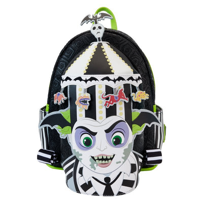Loungefly Warner Brothers Beetlejuice Carousel Light-Up Cosplay Mini Backpack - Front