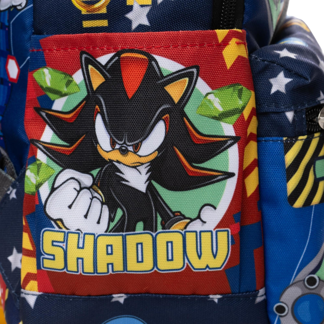 Wondapop Sega Sonic Shadow Team Dark 13" Deluxe Nylon Mini Backpack
