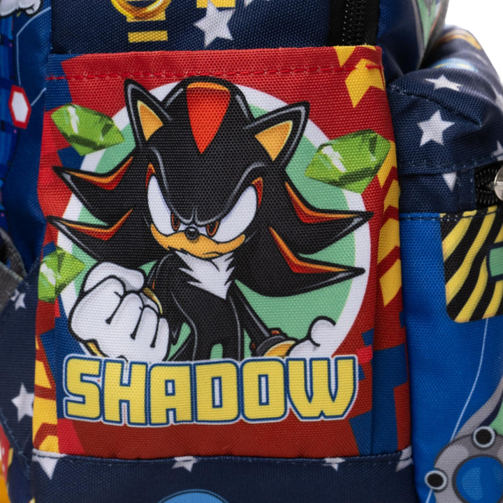 Wondapop Sega Sonic Shadow Team Dark 13" Deluxe Nylon Mini Backpack