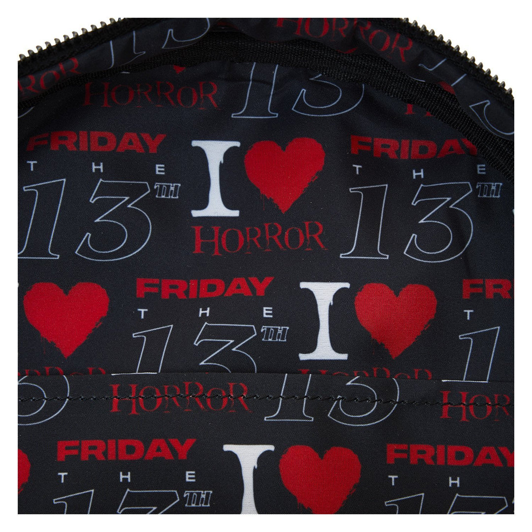 Loungefly Warner Brothers I Heart Horror Friday the 13th Mini Backpack