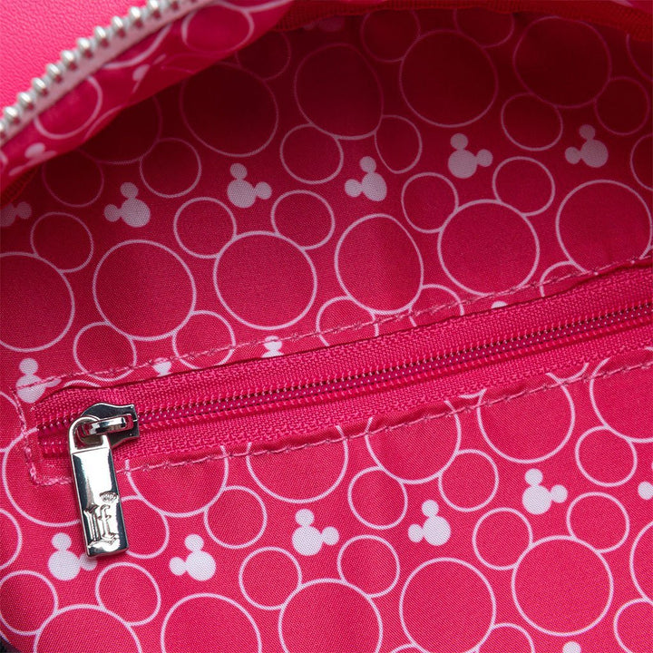 Minnie Mouse Classic Series Pink GlowBerry glow in the dark quilted front Loungefly Disney The Minnie Mouse Classic Series Mini  main image 2