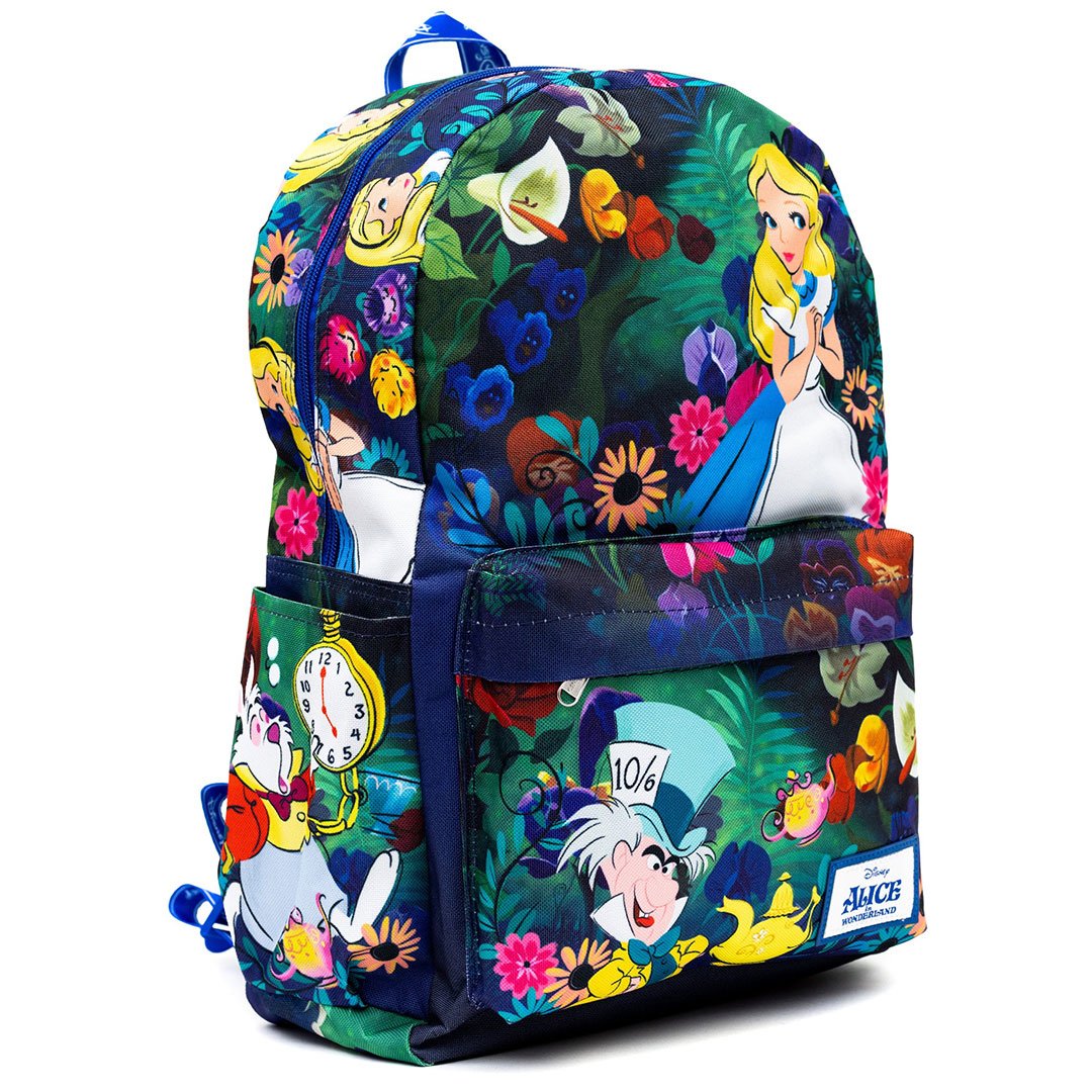 WondaPop Disney Alice in Wonderland 17" Full Size Nylon Backpack - Side 1