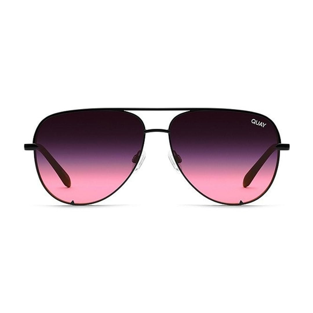 Quay Australia Unisex High Key Wire Frame Aviator Sunglasses