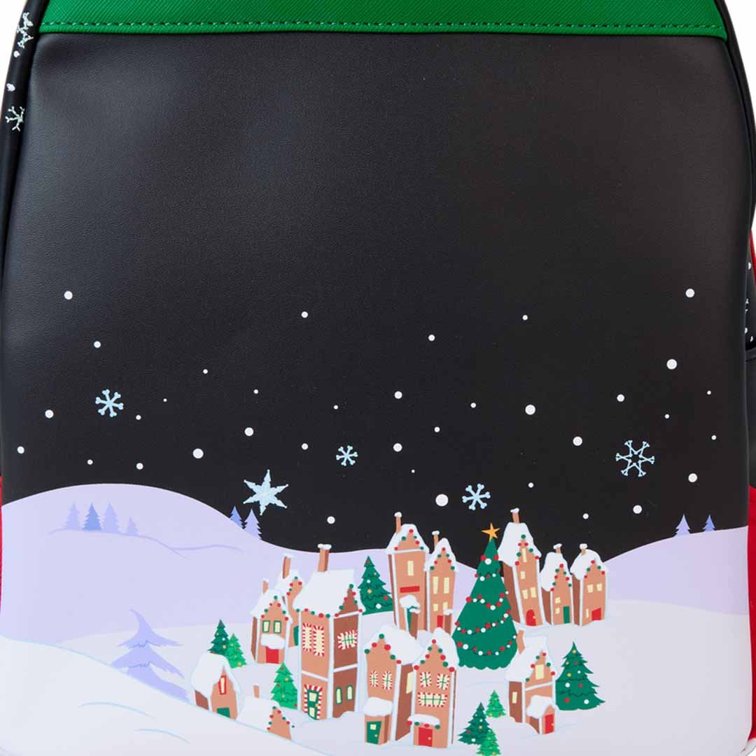 Loungefly Disney The Nightmare Before Christmas Candy Cane Carousel Glow Mini Backpack