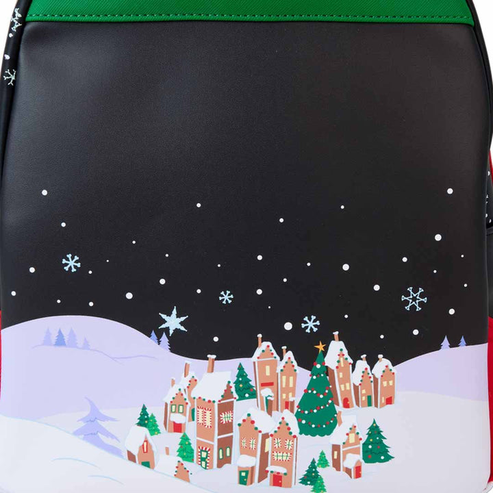 Loungefly Disney The Nightmare Before Christmas Candy Cane Carousel Glow Mini Backpack