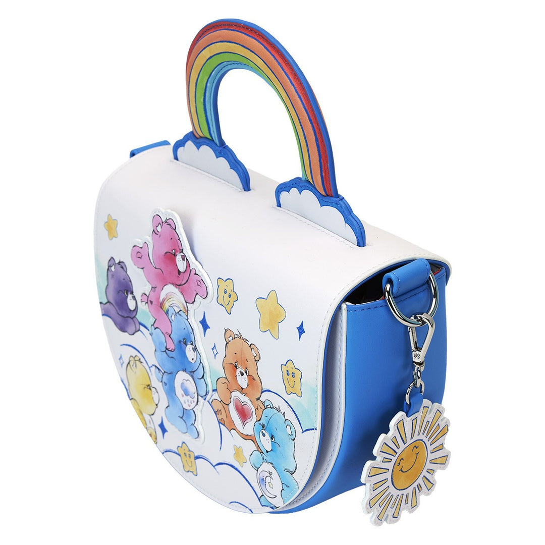 Loungefly Care Bears Care-A-Lot Rainbow Handle Crossbody Bag
