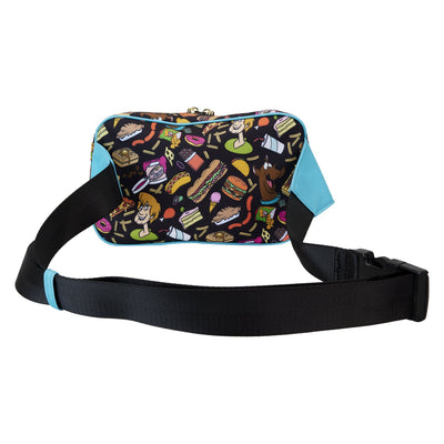 SBDTB0004 - Loungefly Warner Brothers Scooby-Doo Munchies Allover Print Nylon Waist Bag - Back