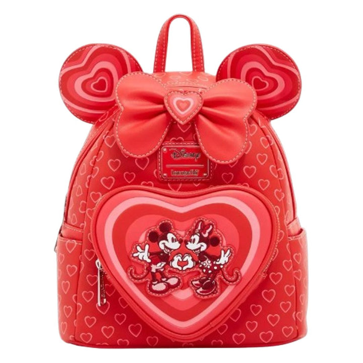 disney: mickey and minnie mouse love heart loungefly mini backpack Loungefly Disney Mickey and Minnie Valentines Day Mini Backpack – 707 Street