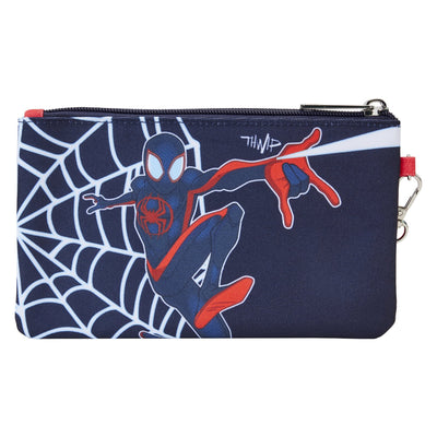 Loungefly Marvel Spiderverse Miles Morales Nylon Wristlet Wallet - Back