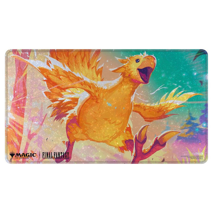Ultra PRO - Final Fantasy x Universes Beyond Traveling Chocobo (Golden) Holofoil Playmat for Magic: The Gathering