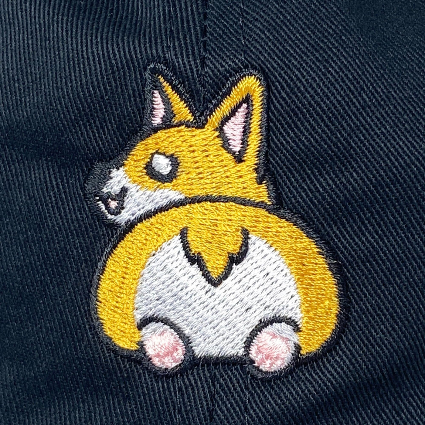 707 Street Furry Friends Embroidered Baseball Dad Hat - Corgi Butt