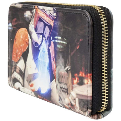 Loungefly Star Wars Episode Three Revenge of the Sith Scene Zip-Around Wallet