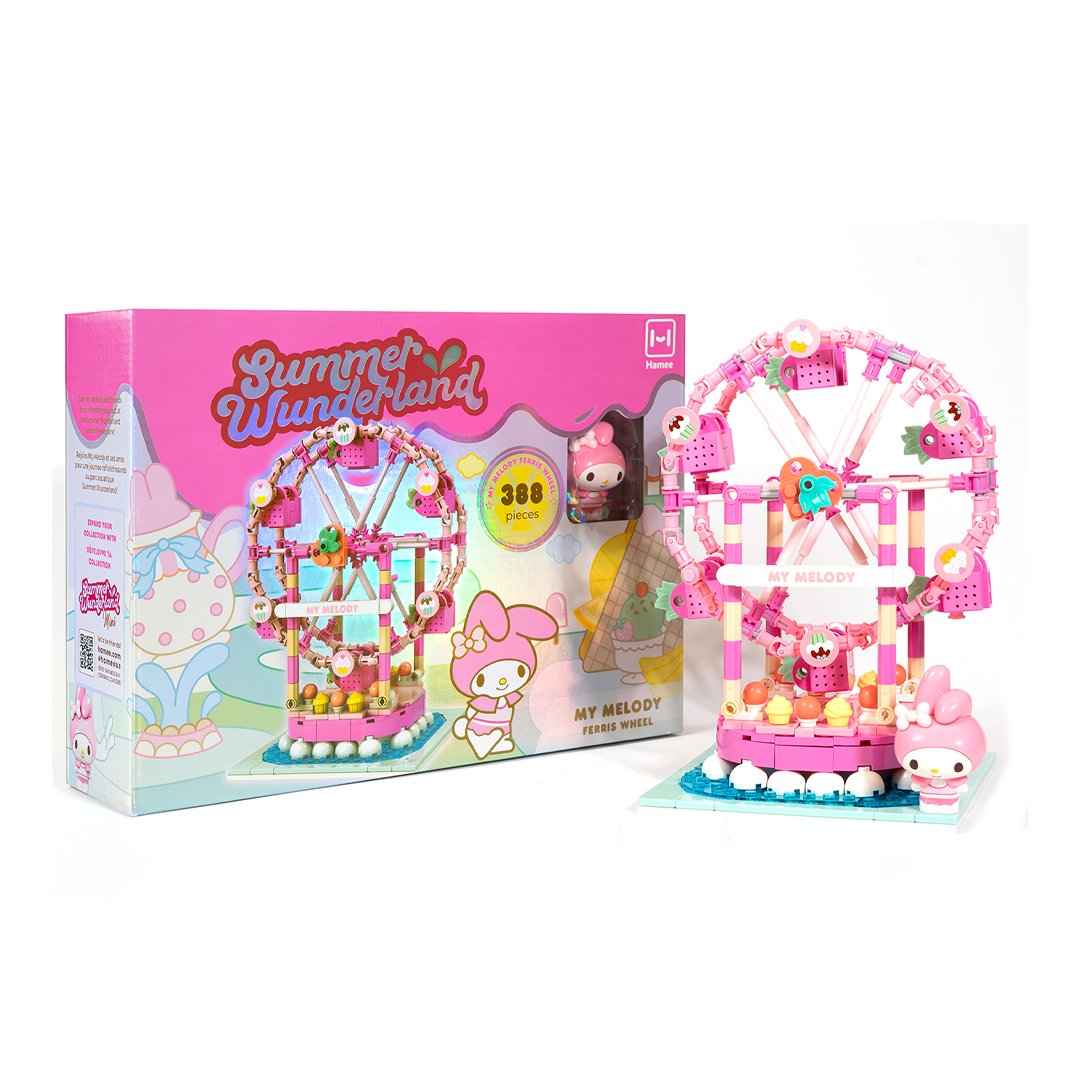 Hamee Sanrio Building Blocks Summer Wunderland - My Melody Ferris Wheel