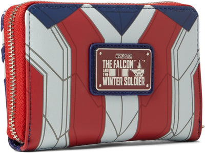 Marvel Falcon Captain America Cosplay Zip-Around Wallet