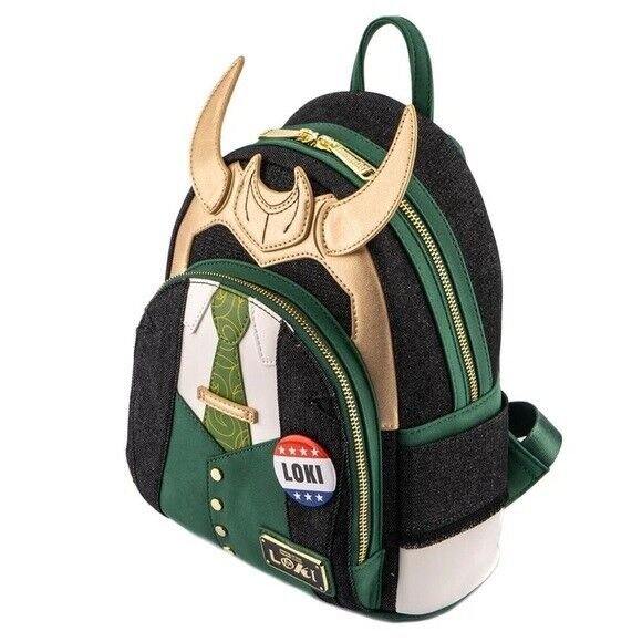 Loungefly Marvel President Loki Cosplay Mini Backpack - Angled