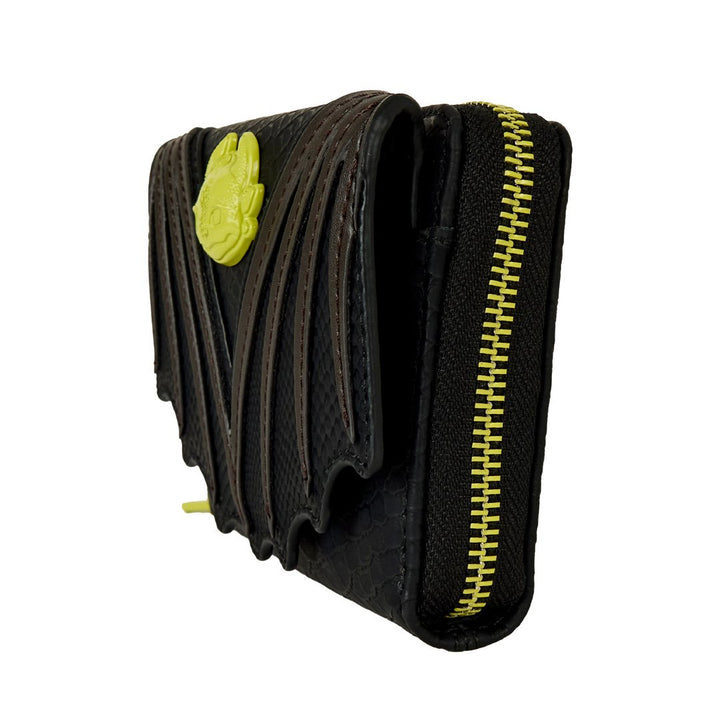 Loungefly DreamWorks How To Train Your Dragon Night Fury Trifold Wallet