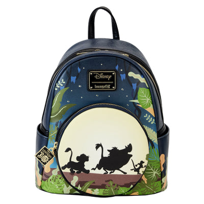 WDBK3639 - Loungefly Disney Lion King 30th Anniversary Hakuna Matata Silhouette Mini Backpack - Front