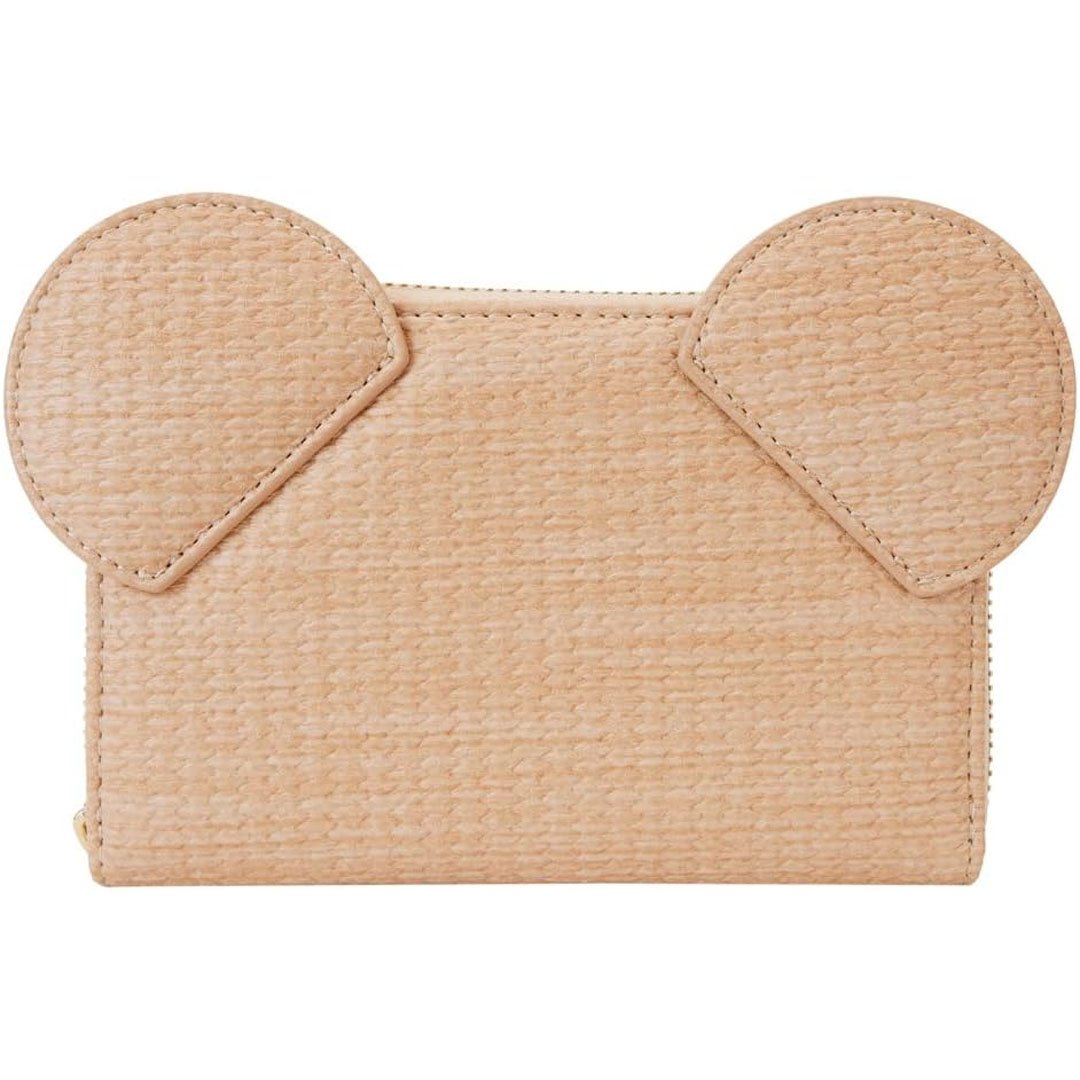 Loungefly Disney Mickey Mouse Straw Cosplay Zip-Around Wallet
