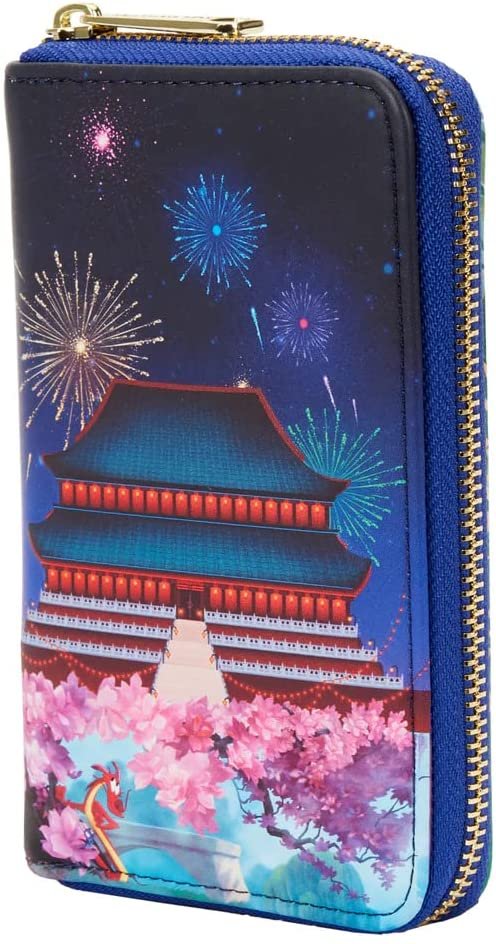 Loungefly Disney Mulan Castle Series Zip-Around Wallet