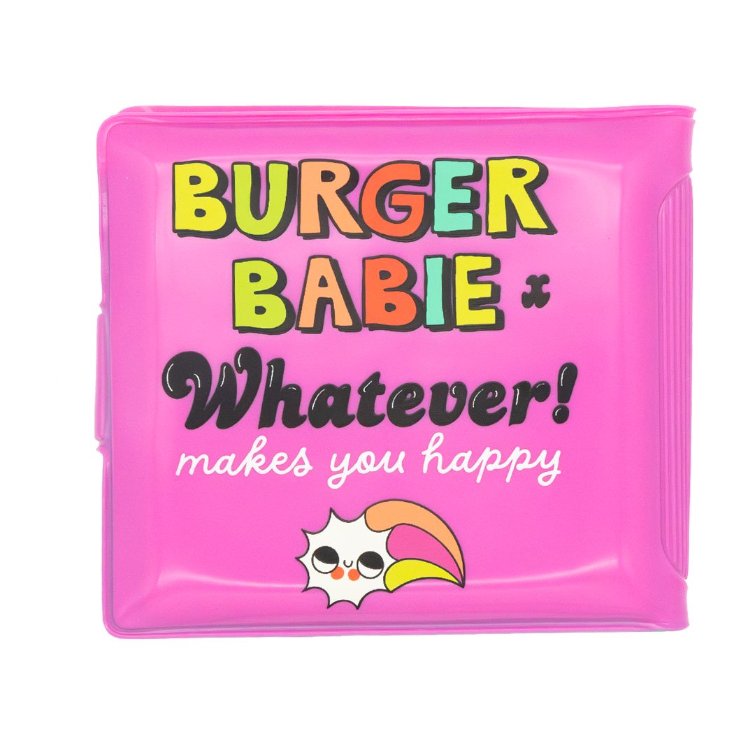 Whatever Makes You Happy Burger Babie Padded Vinyl Wallet
