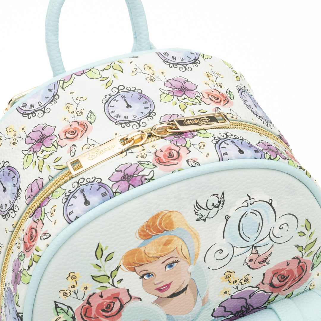 WondaPop Cinderella 11" Vegan Leather Mini Backpack - Top