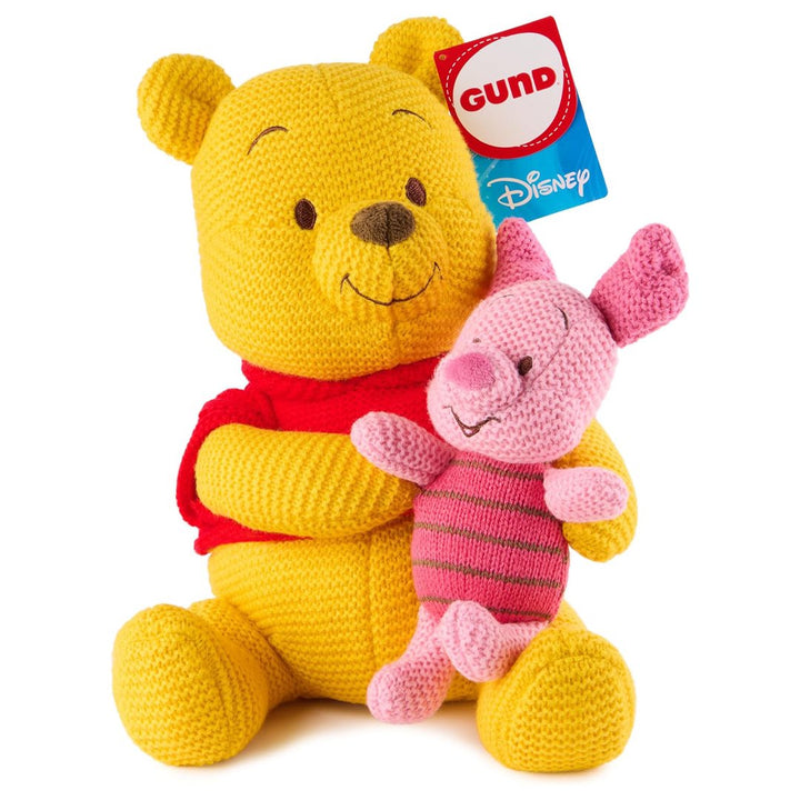 GUND Disney Pooh and Piglet Knit 10" Plush Toy