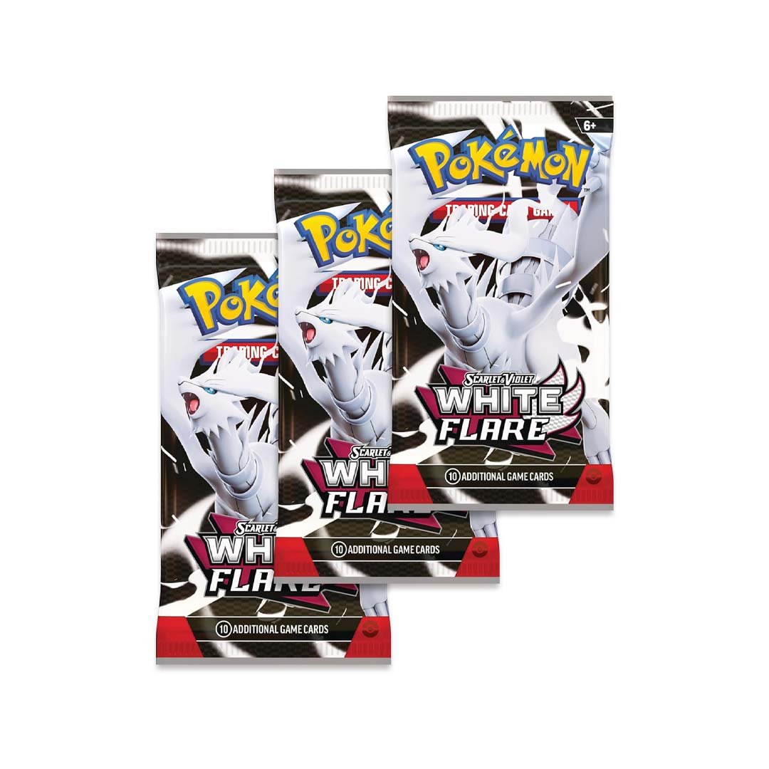 Pokémon TCG Scarlet &amp; Violet 10.5 White Flare Tech Sticker Blister