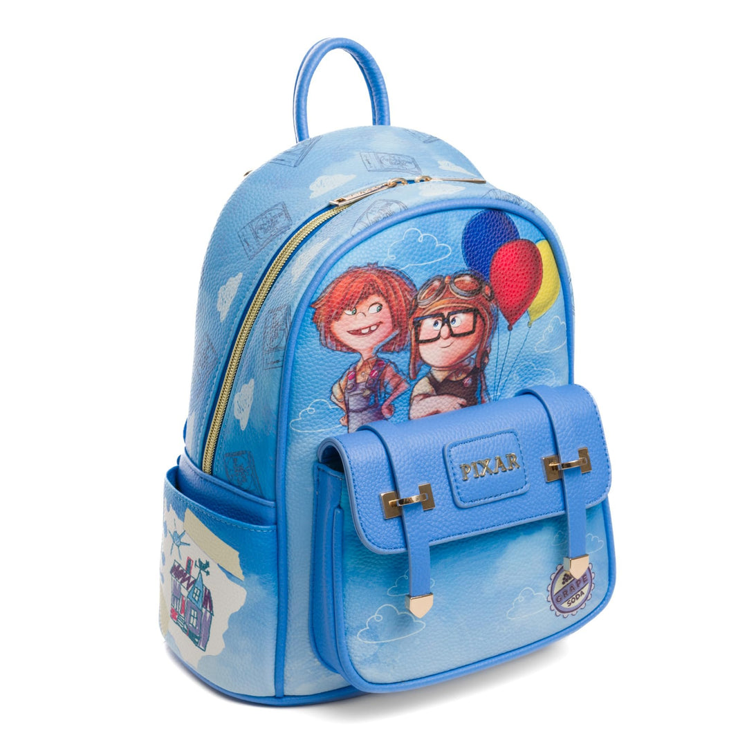 WondaPop Disney Pixar UP Carl and Ellie 11" Mini Backpack - Angle