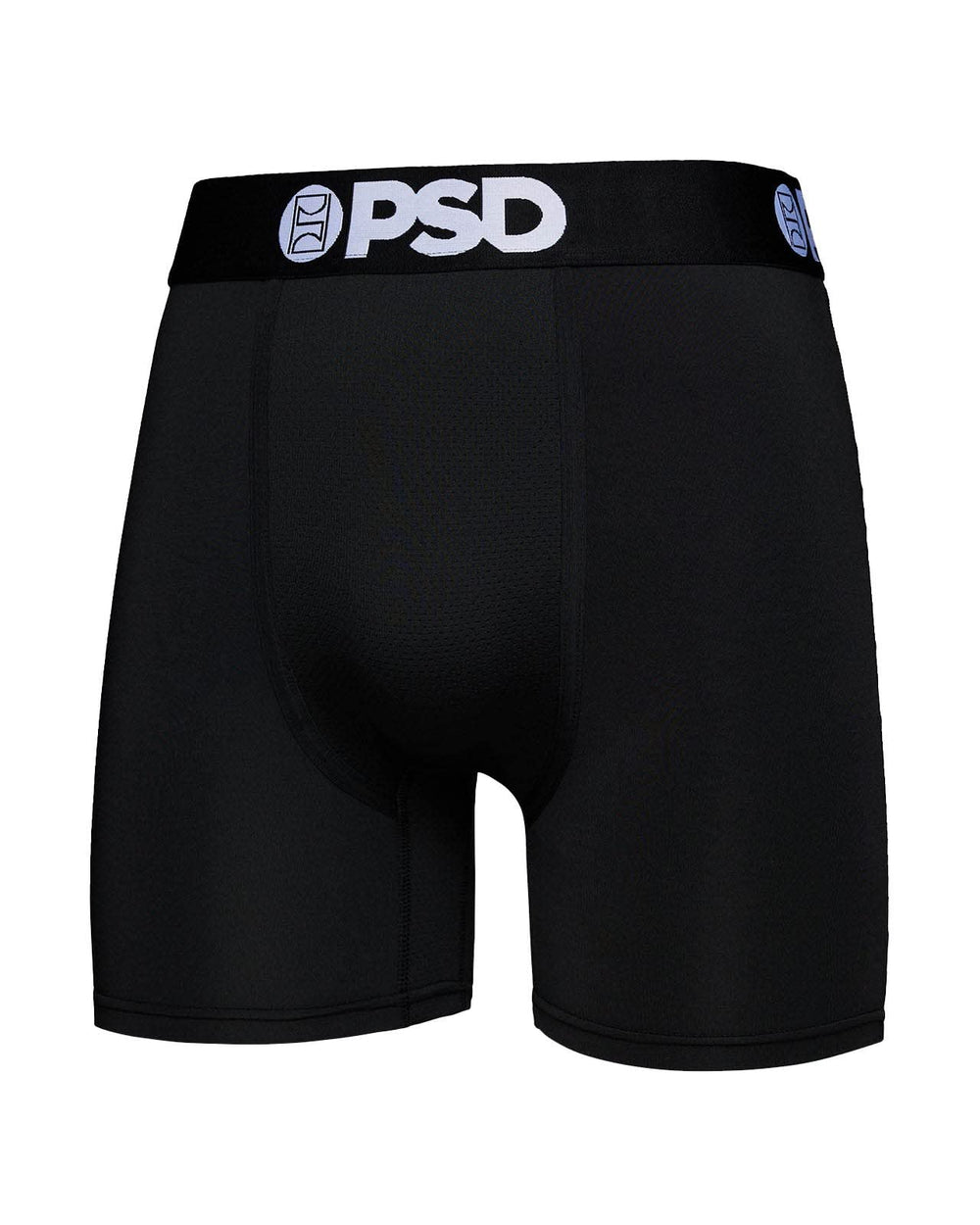 PSD Men's Solid Black Boxer Briefs - 3-Pack - Front