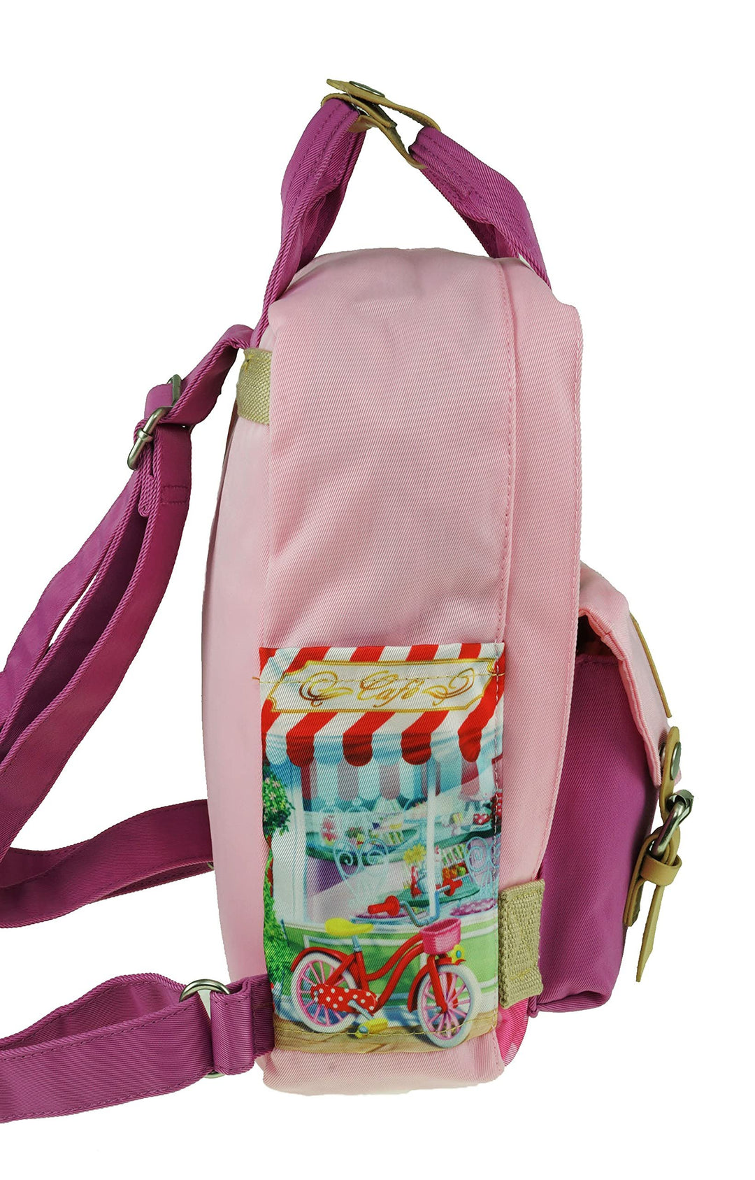 KBNL Disney Minnie Mouse 12" Nylon Mini Backpack - Side