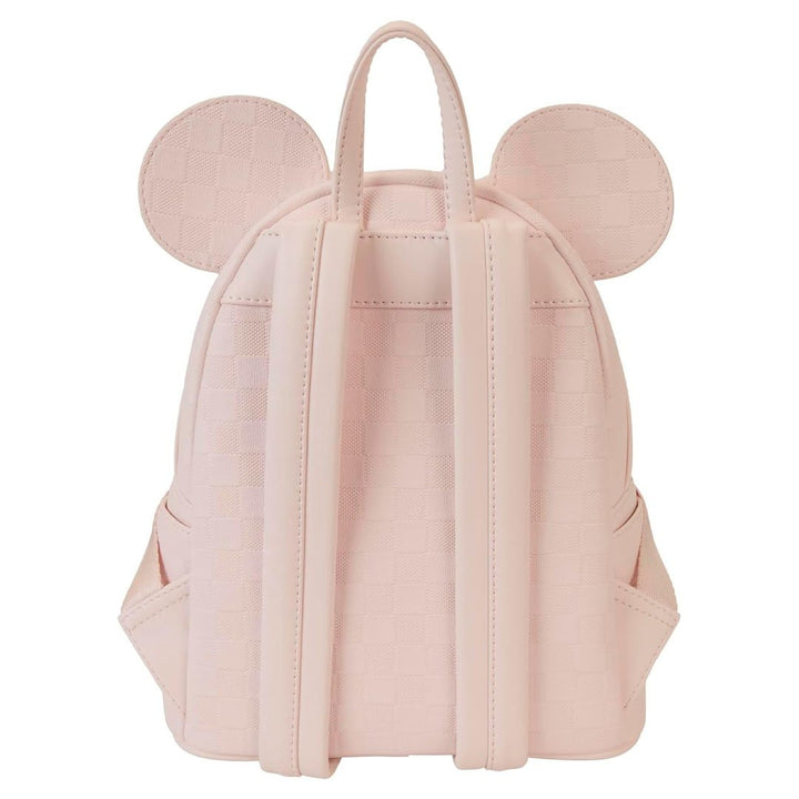Loungefly Disney Minnie Mouse Checkered Texture Mini Backpack