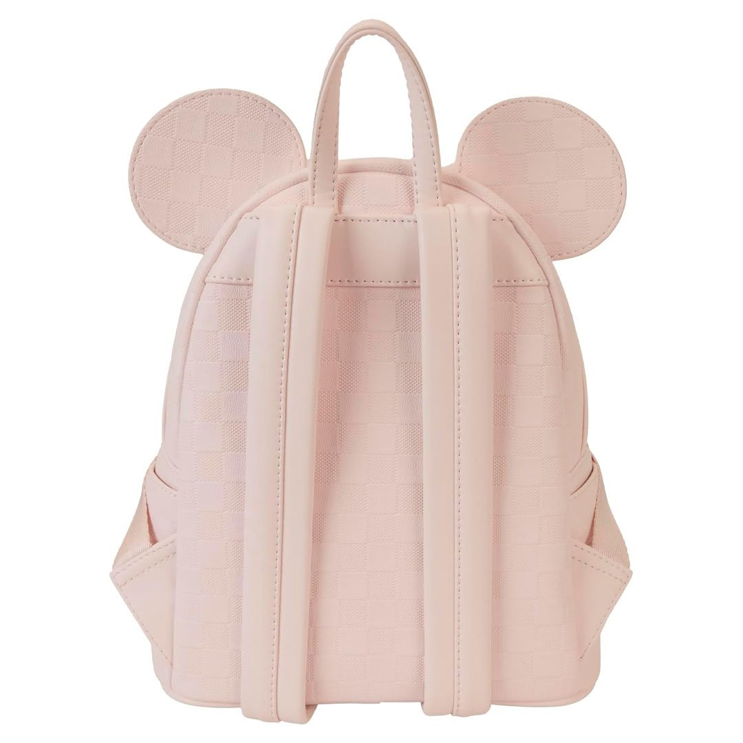 Loungefly Disney Minnie Mouse Checkered Texture Mini Backpack